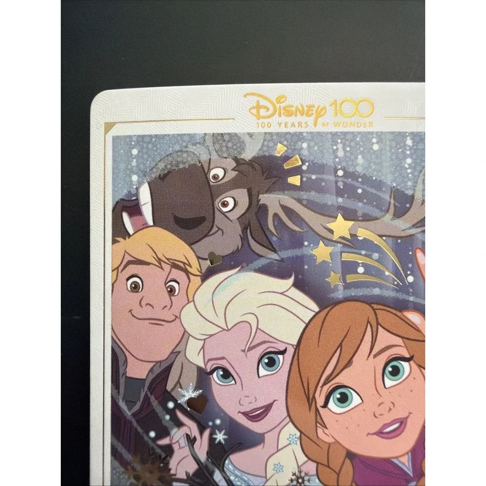 2023 Disney 100 Years Of Wonder Card Fun Frozen Elsa Anna Olaf Instant Photo